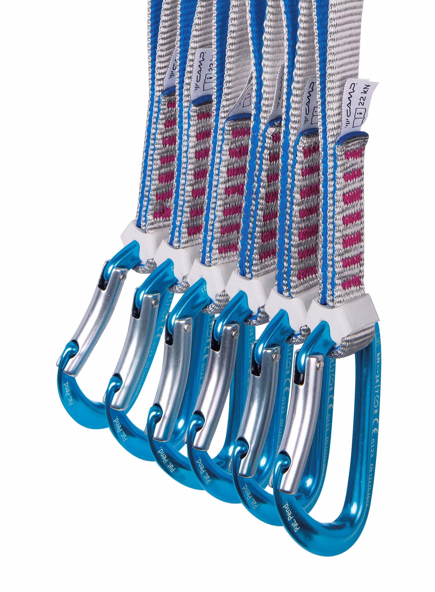Lezecké expresky Camp Orbit Express KS 18 cm 6-Pack - grey/blue/fuchsia