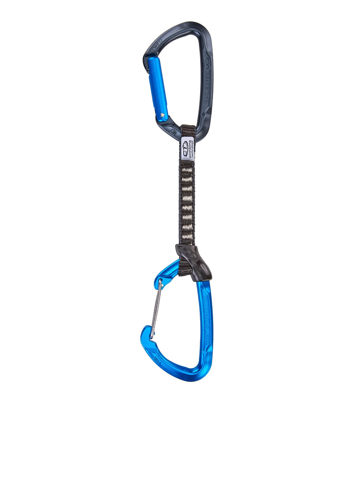 Lezecké expresky Climbing Technology/SKYLOTEC Lime B Set M-DY 12 cm 6-pack - anthracite/blue