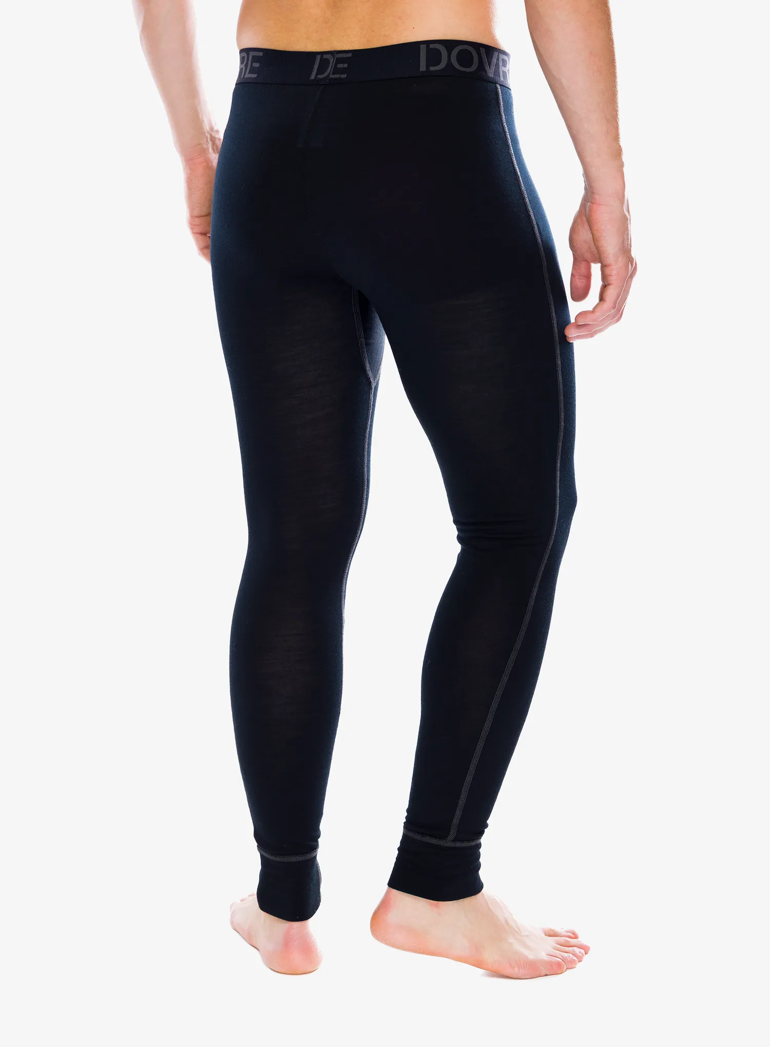 Funkčné legíny Dovre 100% Merino Wool Long Johns - black