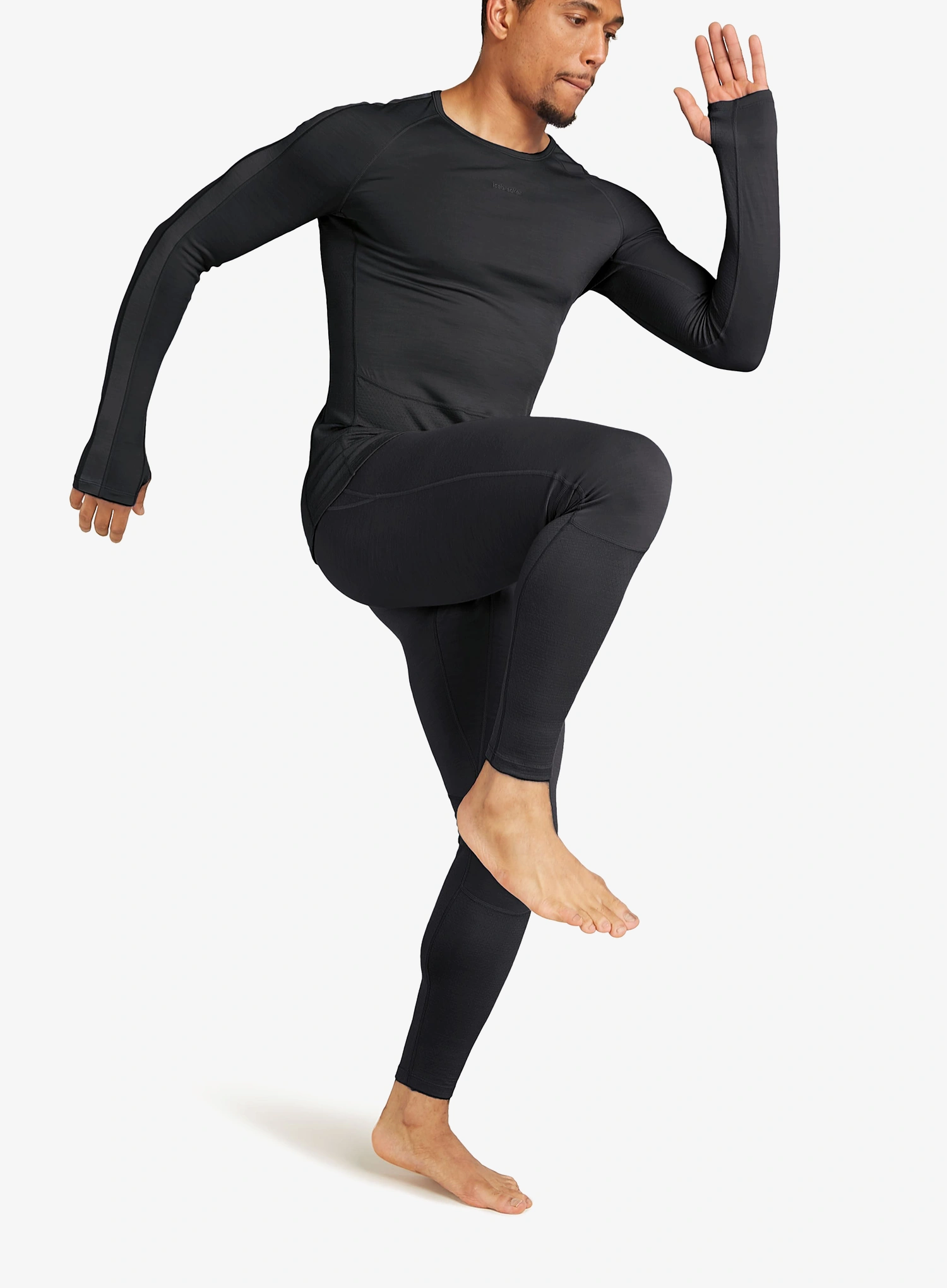 Funkčné legíny Icebreaker Men 200 ZoneKnit Leggings - black
