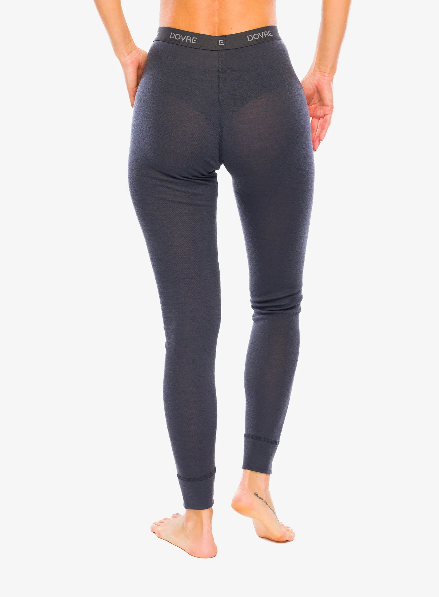 Dámske funkčné legíny Dovre 100% Merino Wool Active - grey