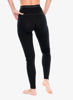 Dámske funkčné legíny Icebreaker Merino 200 ZoneKnit Leggings - black