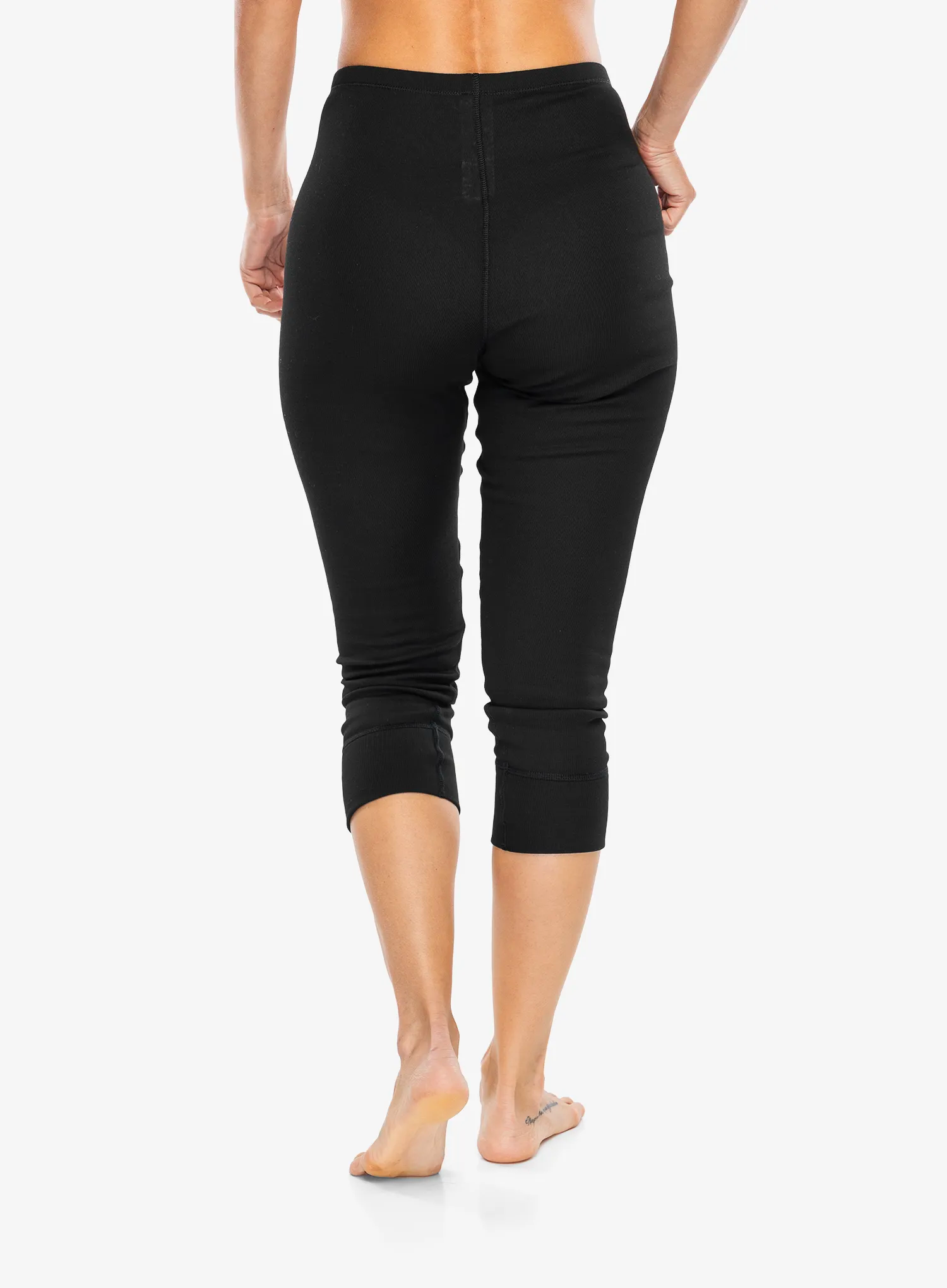 Dámske funkčné legíny Odlo Active Warm BL Bottom 3/4 - black