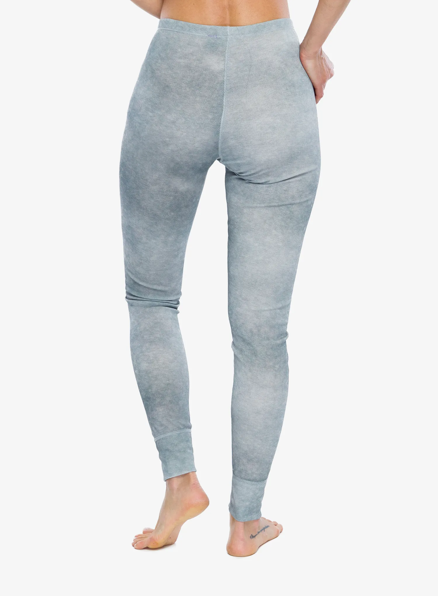 Dámske funkčné legíny Odlo Active Warm X Pow BL Bottom Long - silver grey