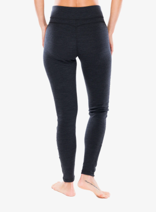 Dámske funkčné legíny Smartwool Classic Merino BL Bottom - charcoal heather
