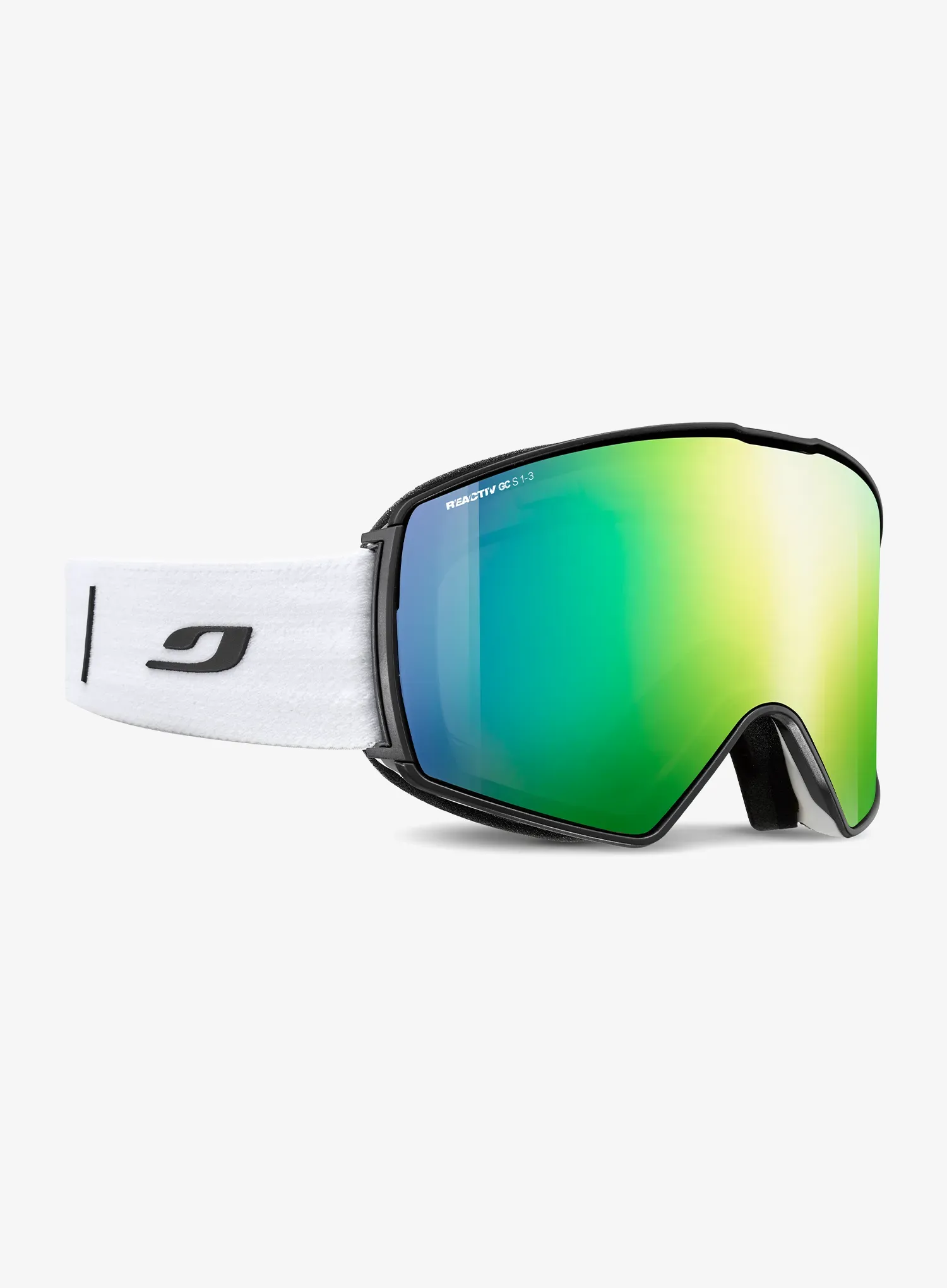 Lyžiarske okuliare Julbo Launcher - Reactiv 1-3 Glare Control - white