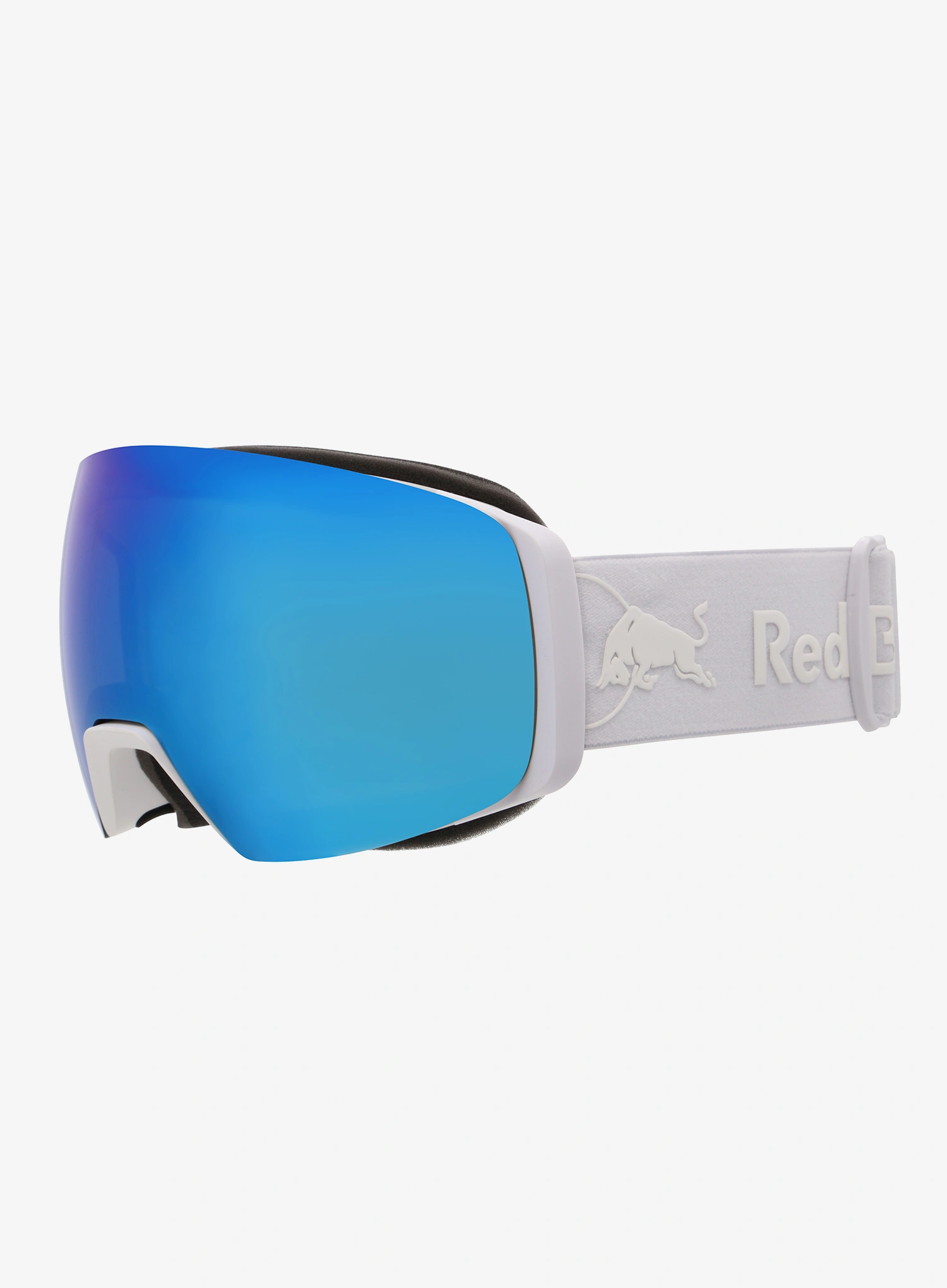 Lyžiarske okuliare Red Bull Spect Jon - white/smoke with blue mirror
