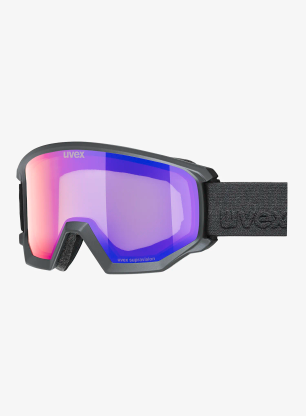 Lyžiarske okuliare Uvex Athletic FM - black matt dl/ruby clear S2