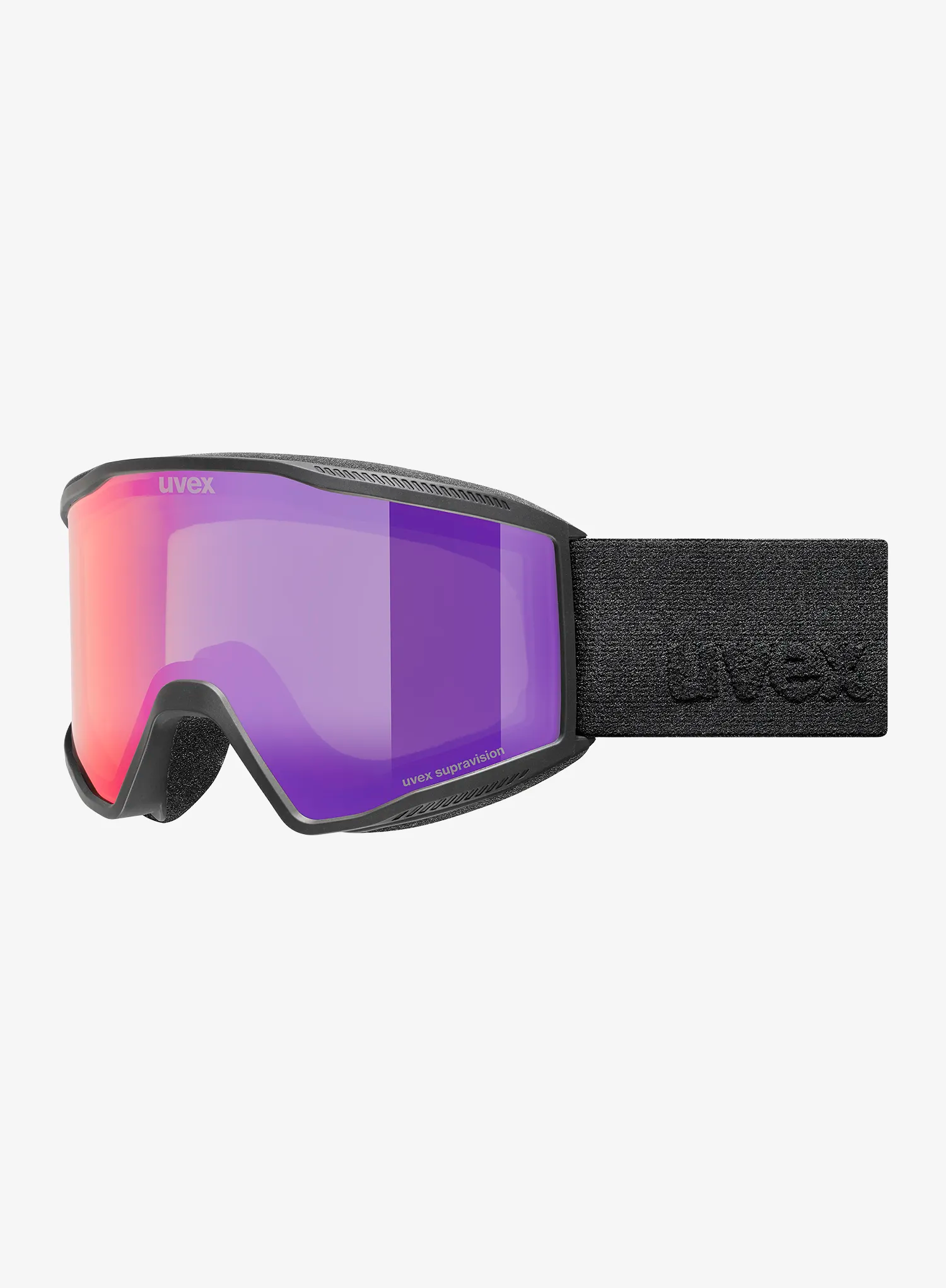 Lyžiarske okuliare Uvex Blast FM - black matt/ruby green S2