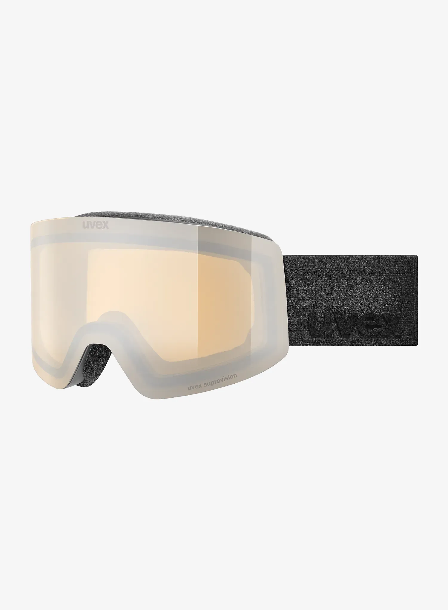 Lyžiarske okuliare Uvex Provoqe FM - black matt dl/silver clear S2