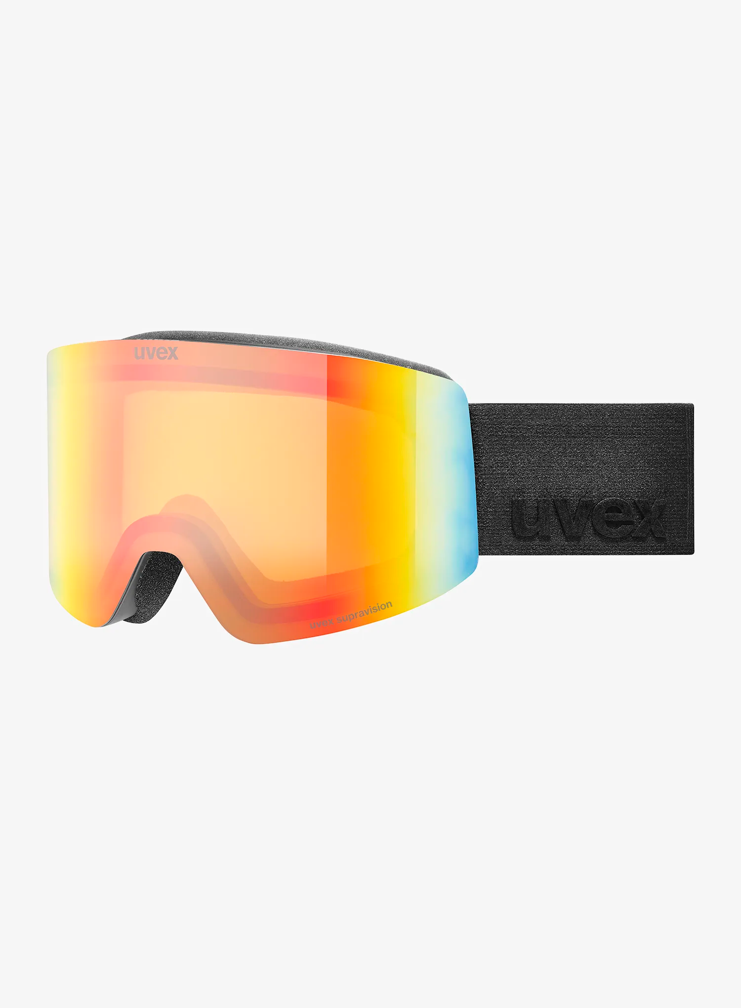 Lyžiarske okuliare Uvex Provoqe FM - black/rainbow yellow S2
