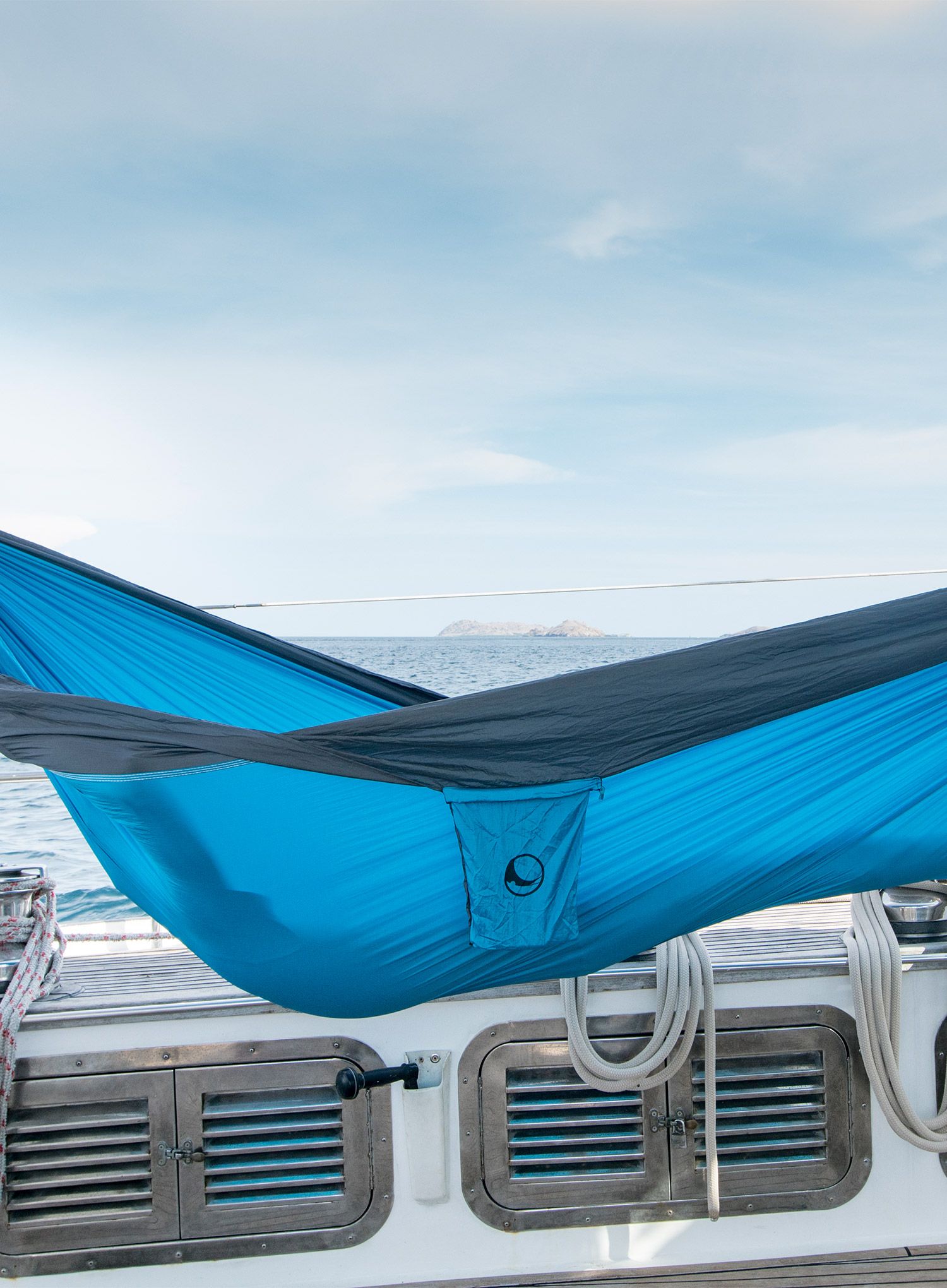 Hojdacia sieť Ticket to The Moon King Size Hammock - aqua/dark grey