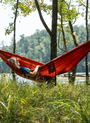 Hojdacia sieť ENO DoubleNest Hammock - canyon/coral