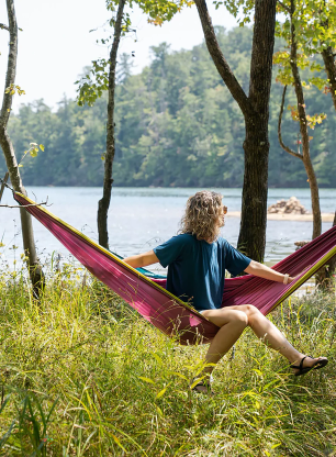 Hojdacia sieť ENO DoubleNest Hammock - seafoam/berry/melon