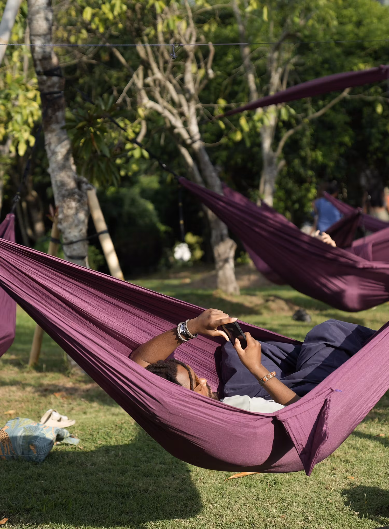 Hojdacia sieť Ticket To The Moon Compact Hammock - plum