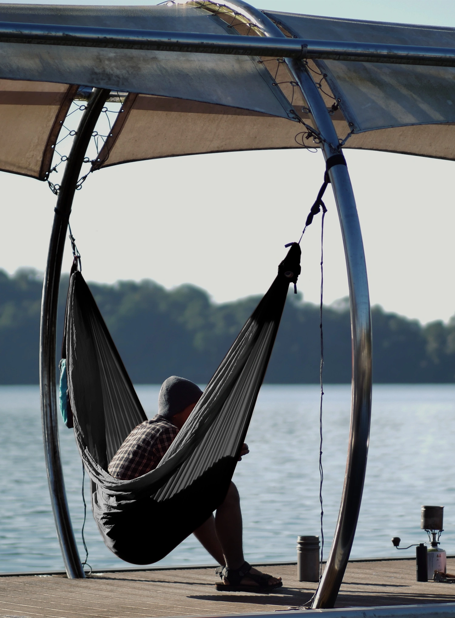 Hojdacia sieť Ticket To The Moon Lightest Hammock - grey