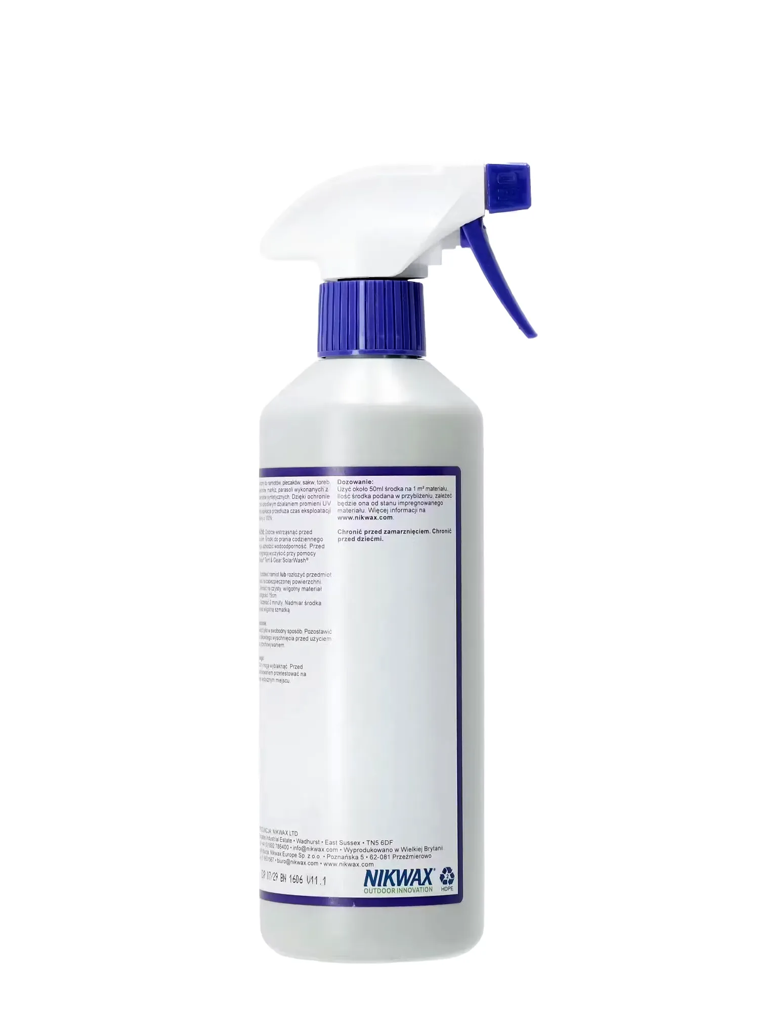 Impregnácia stanu Nikwax Tent&Gear SolarProof 500 ml