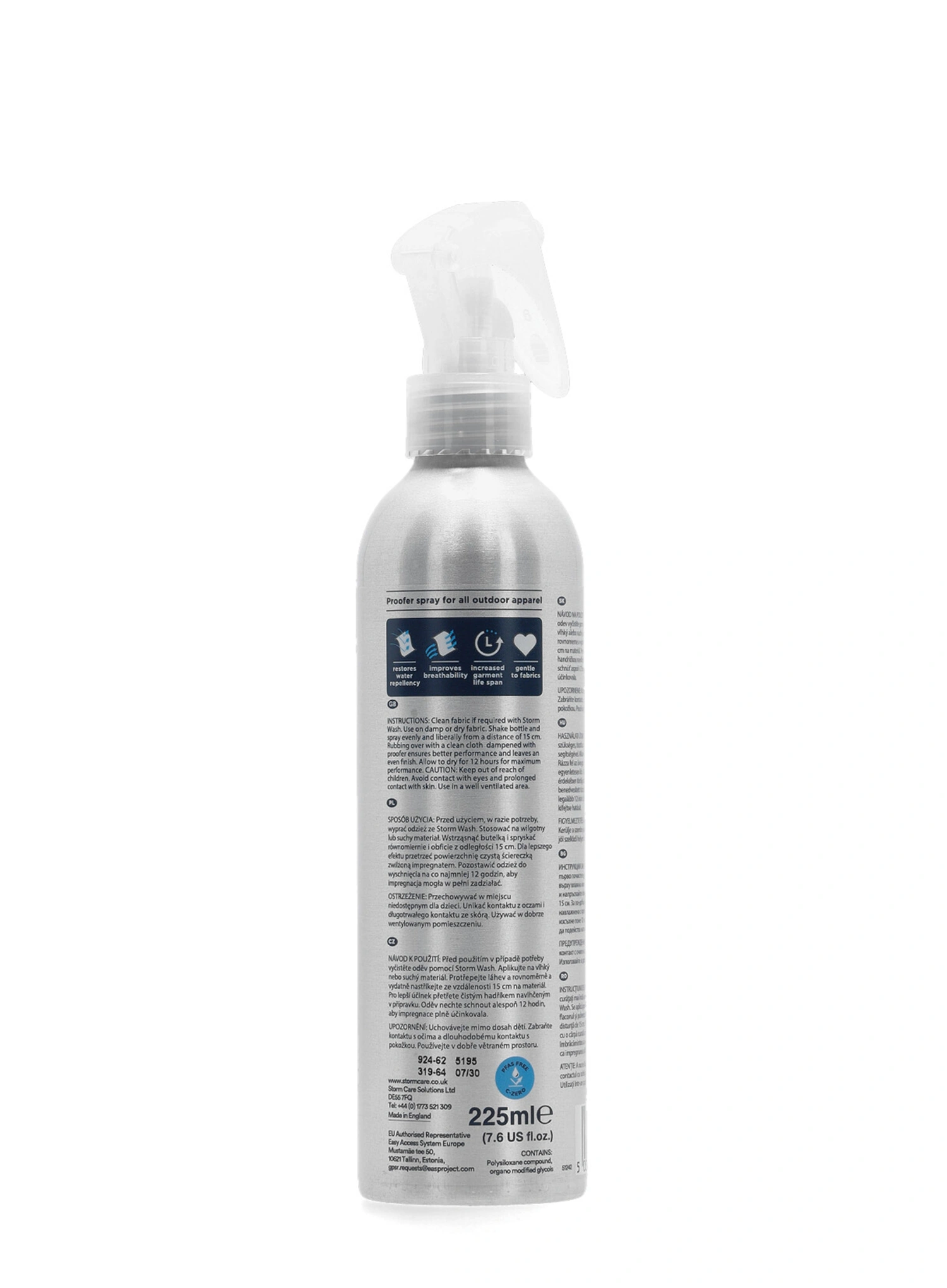Impregnácia Storm Apparel and Down Proofer Spray On Heat Cure 225 ml