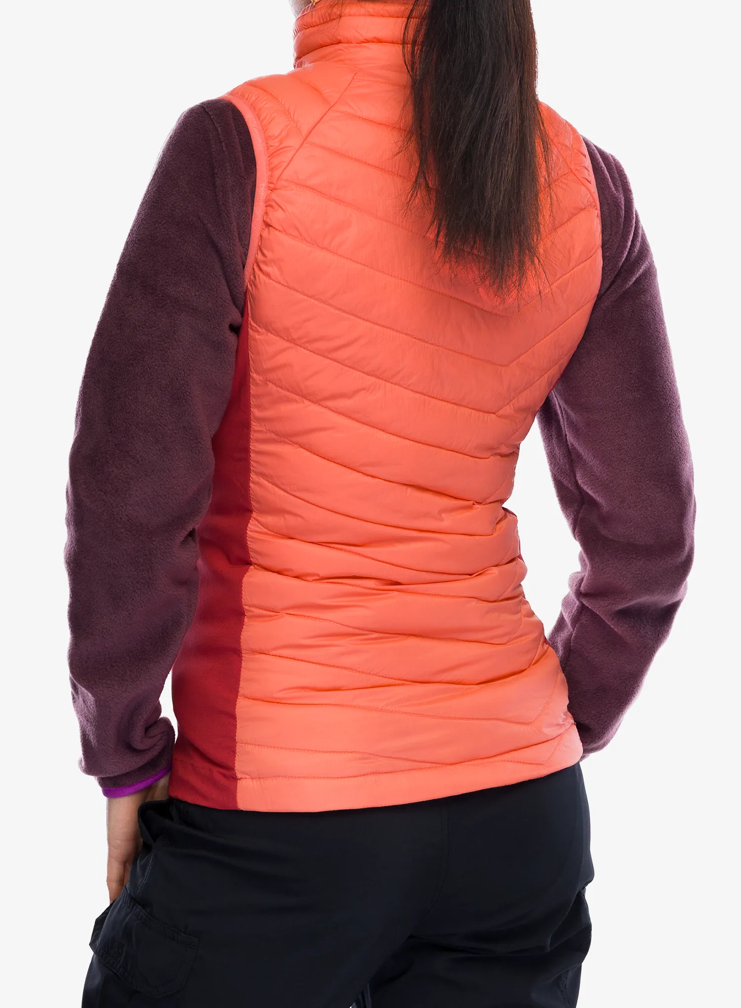 Dámska vesta Columbia Powder Pass II Hybrid Vest - alpenglow/daredevil