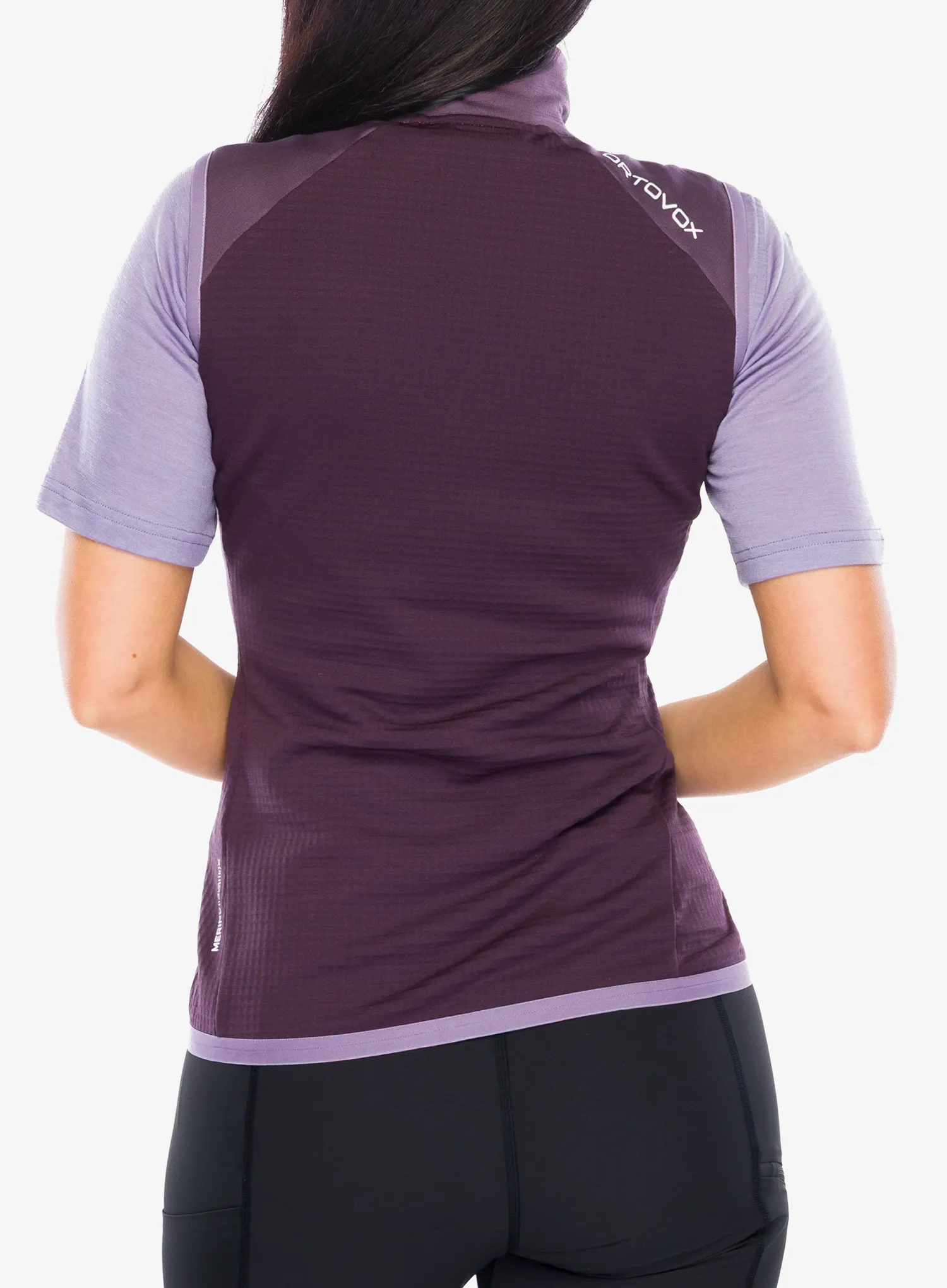 Dámska vesta Ortovox Fleece Grid Vest - dark wild berry