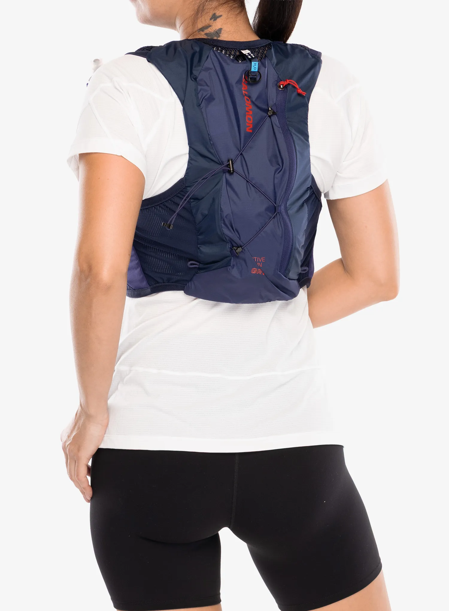 Bežecká vesta Salomon Active Skin 4 Grvl Set - maritime blue/ast