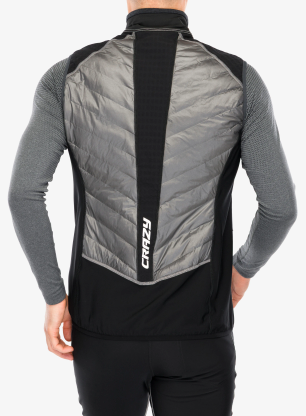 Zateplená vesta Crazy Vest Flame - black
