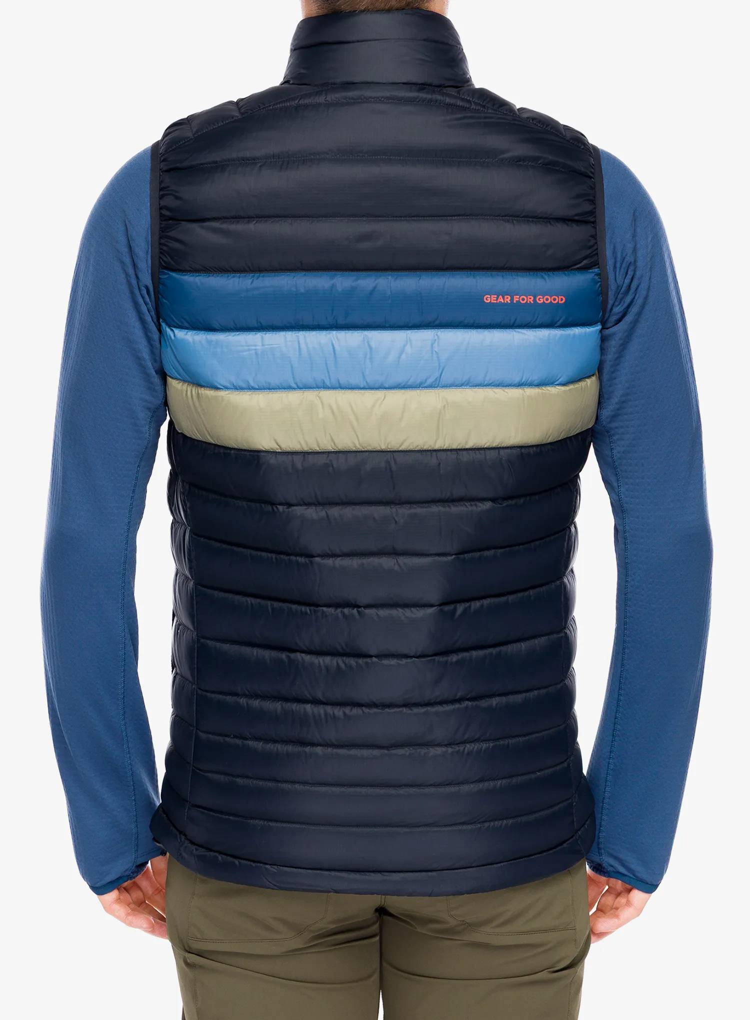 Páperová vesta Cotopaxi Fuego Down Vest - carbon stripes