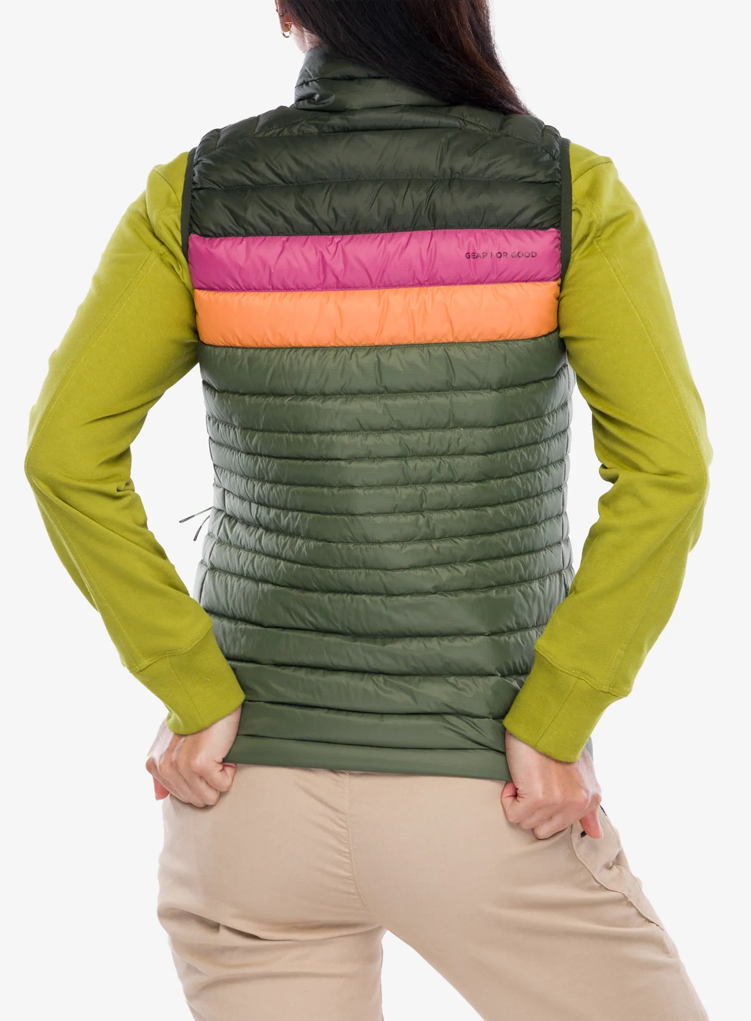 Páperová vesta dámska Cotopaxi Fuego Down Vest - woods/fatigue