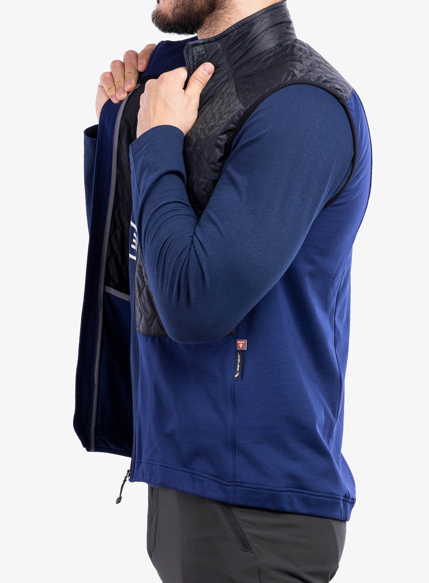 Pánska vesta Sensor Infinity Zero Vest - black/deep blue