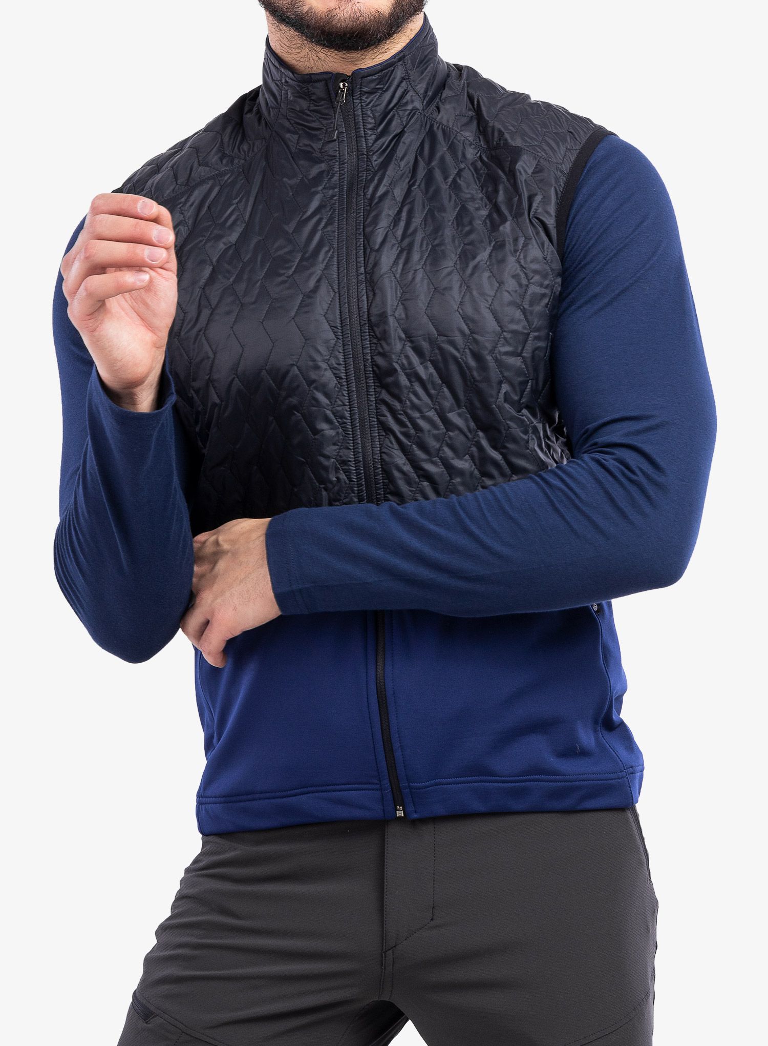 Pánska vesta Sensor Infinity Zero Vest - black/deep blue