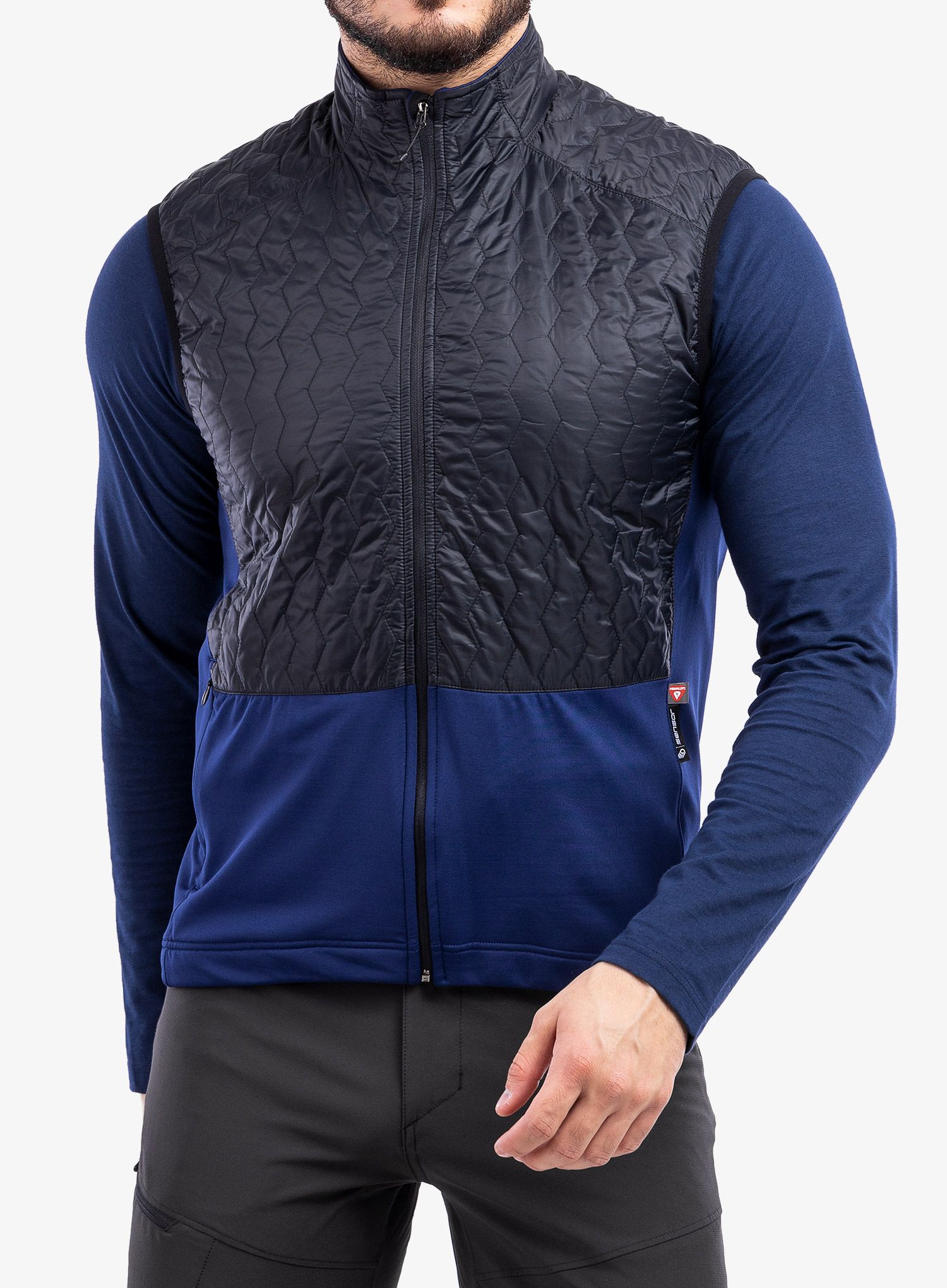 Pánska vesta Sensor Infinity Zero Vest - black/deep blue