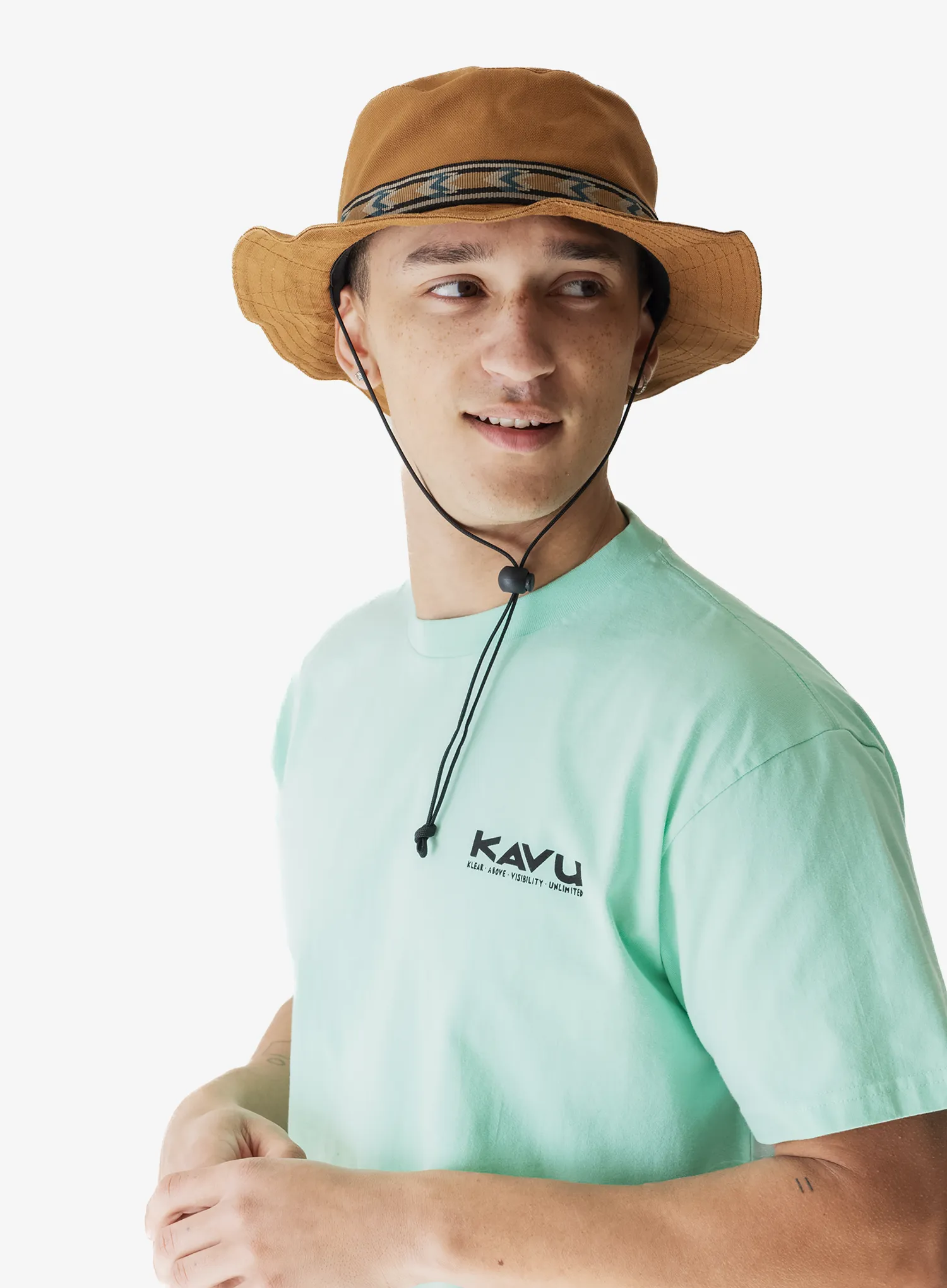 Klobúk Kavu Organic Strap Bucket - caramel