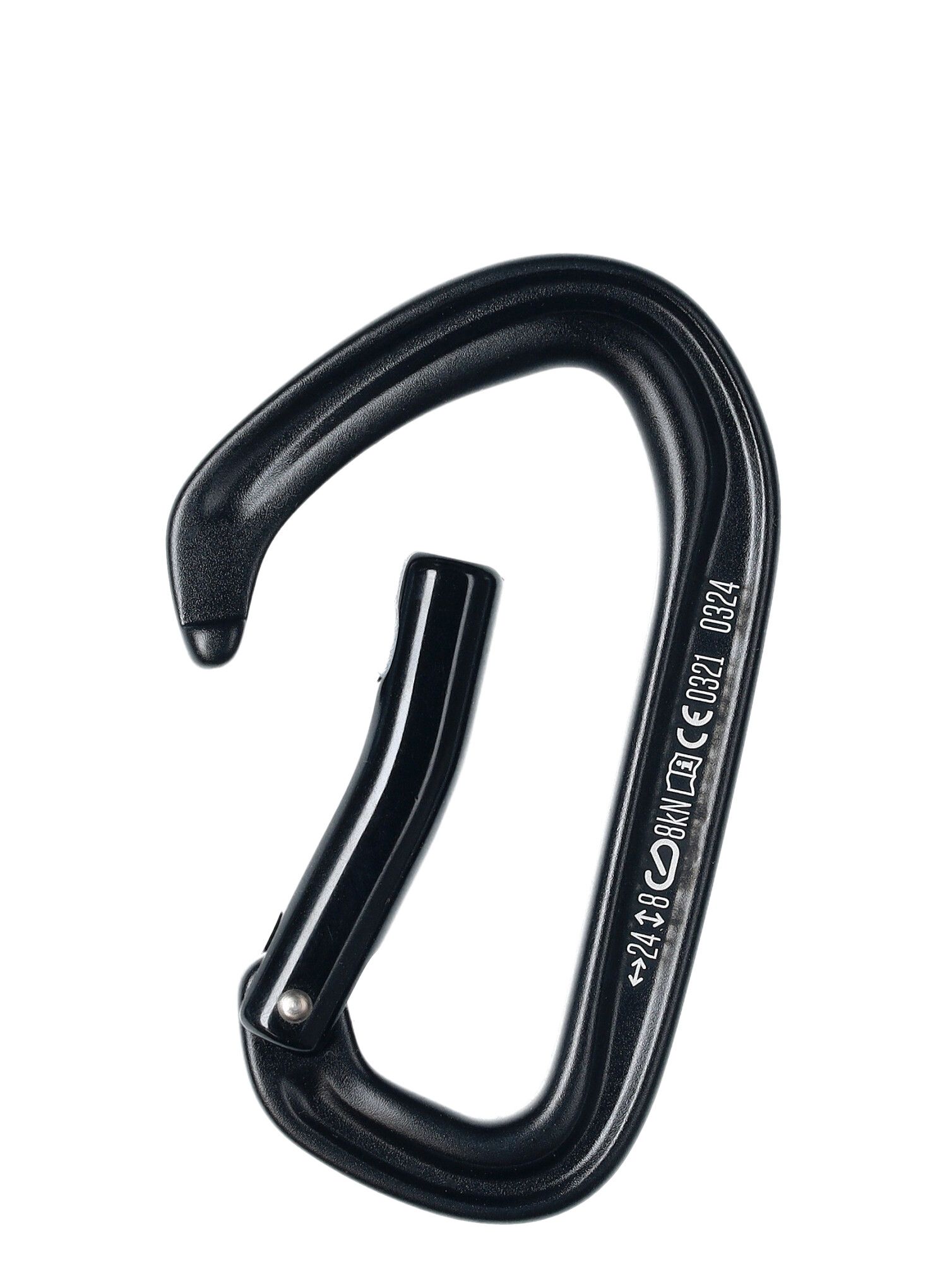 Karabína Black Diamond HotForge Bent Gate - black
