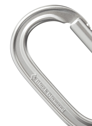 Karabína Black Diamond Oval Keylock Carabiner - polished