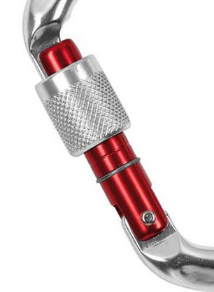 Karabína Climbing Technology/SKYLOTEC D-Shape CF SG - silver/red