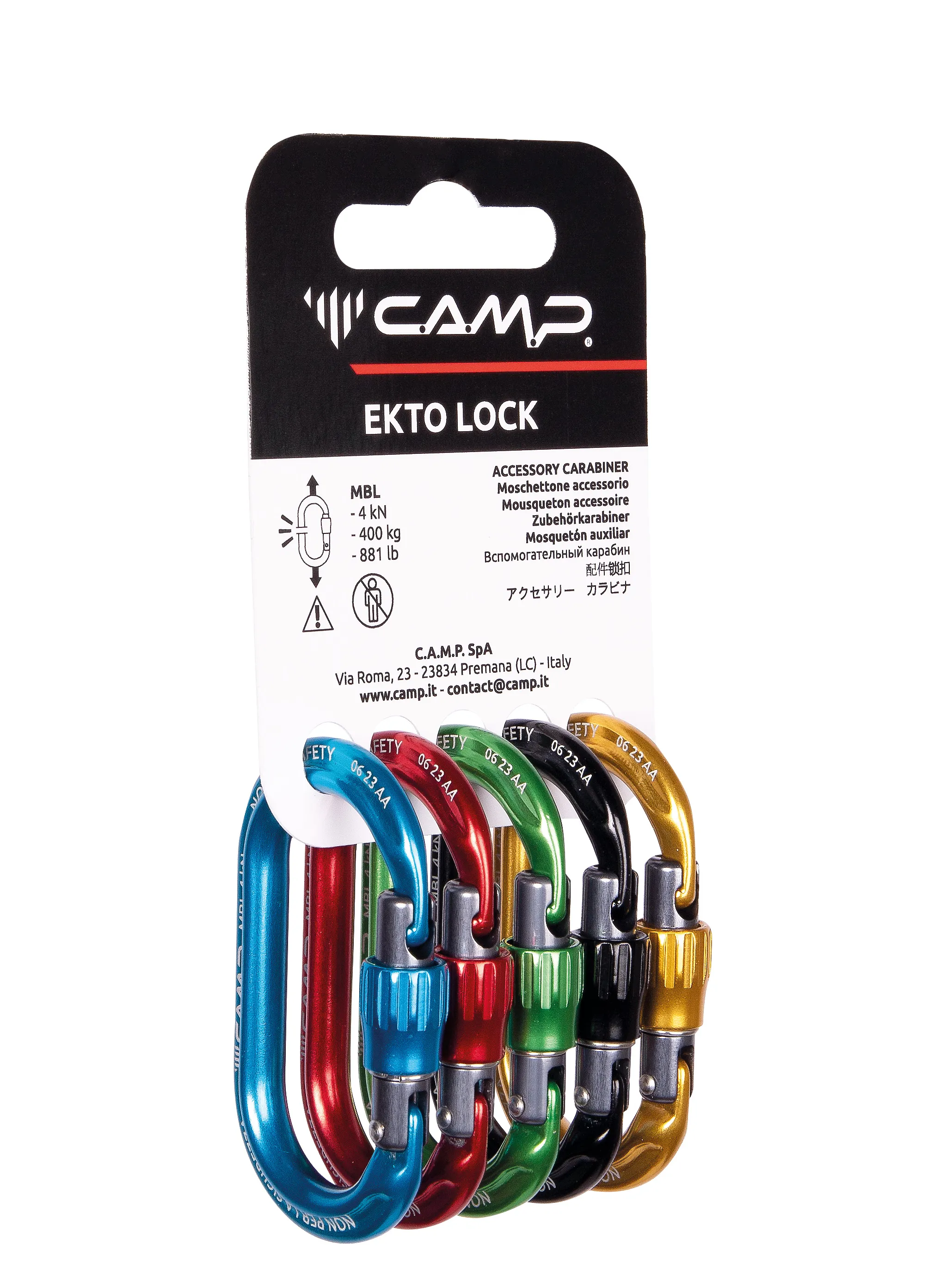 Karabína na príslušenstvo Camp Rack Pack Ekto Lock 5 Pack