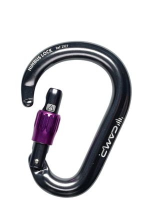 Karabína Camp Nimbus Lock - gun metal/fuchsia