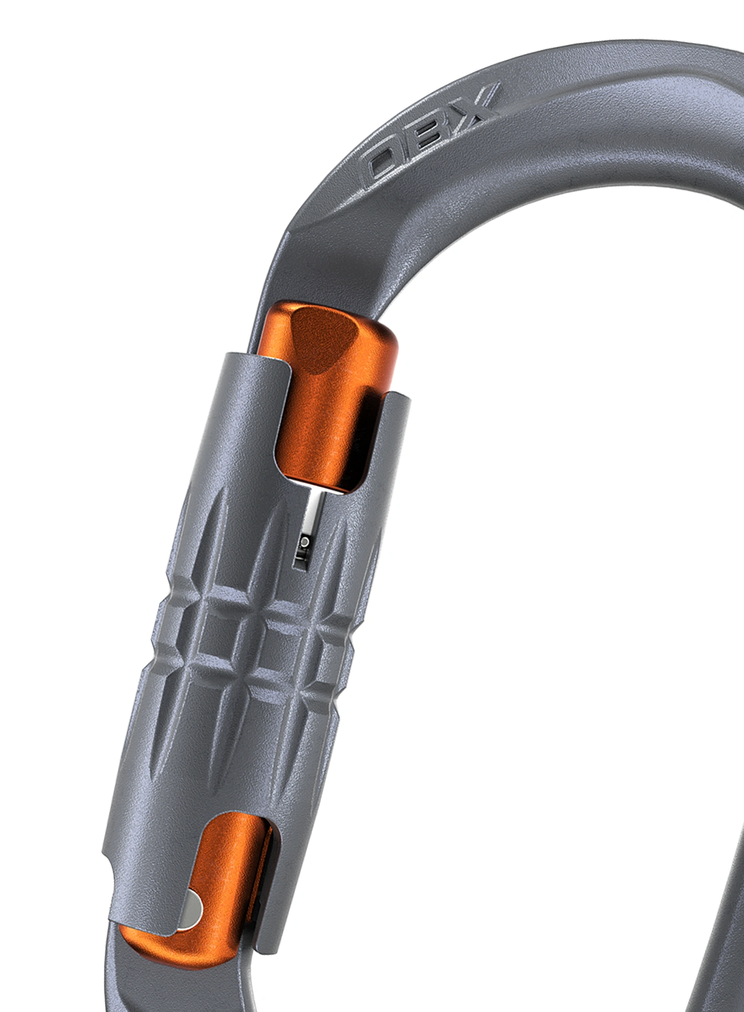 Karabína SKYLOTEC Obx WG - titanium/grey/orange