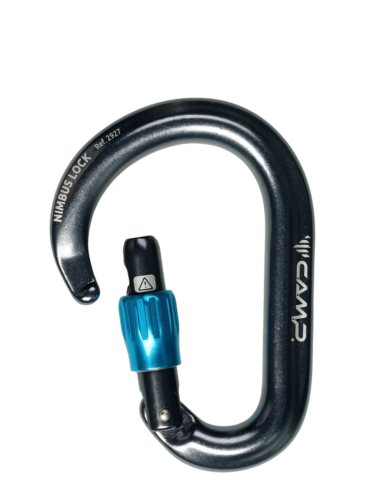 Karabína so skrutkovacím uzáverom Camp Nimbus Lock - gun metal/blue