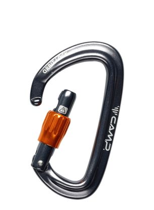 Karabína so skrutkovacím uzáverom Camp Orbit Lock - gun metal