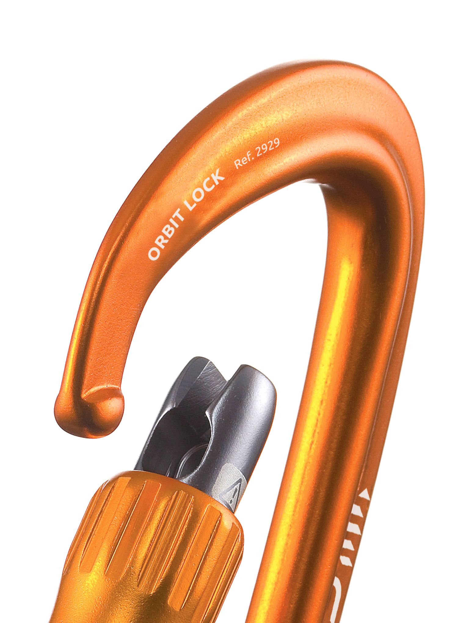 Karabína so skrutkovacím uzáverom Camp Orbit Lock - orange