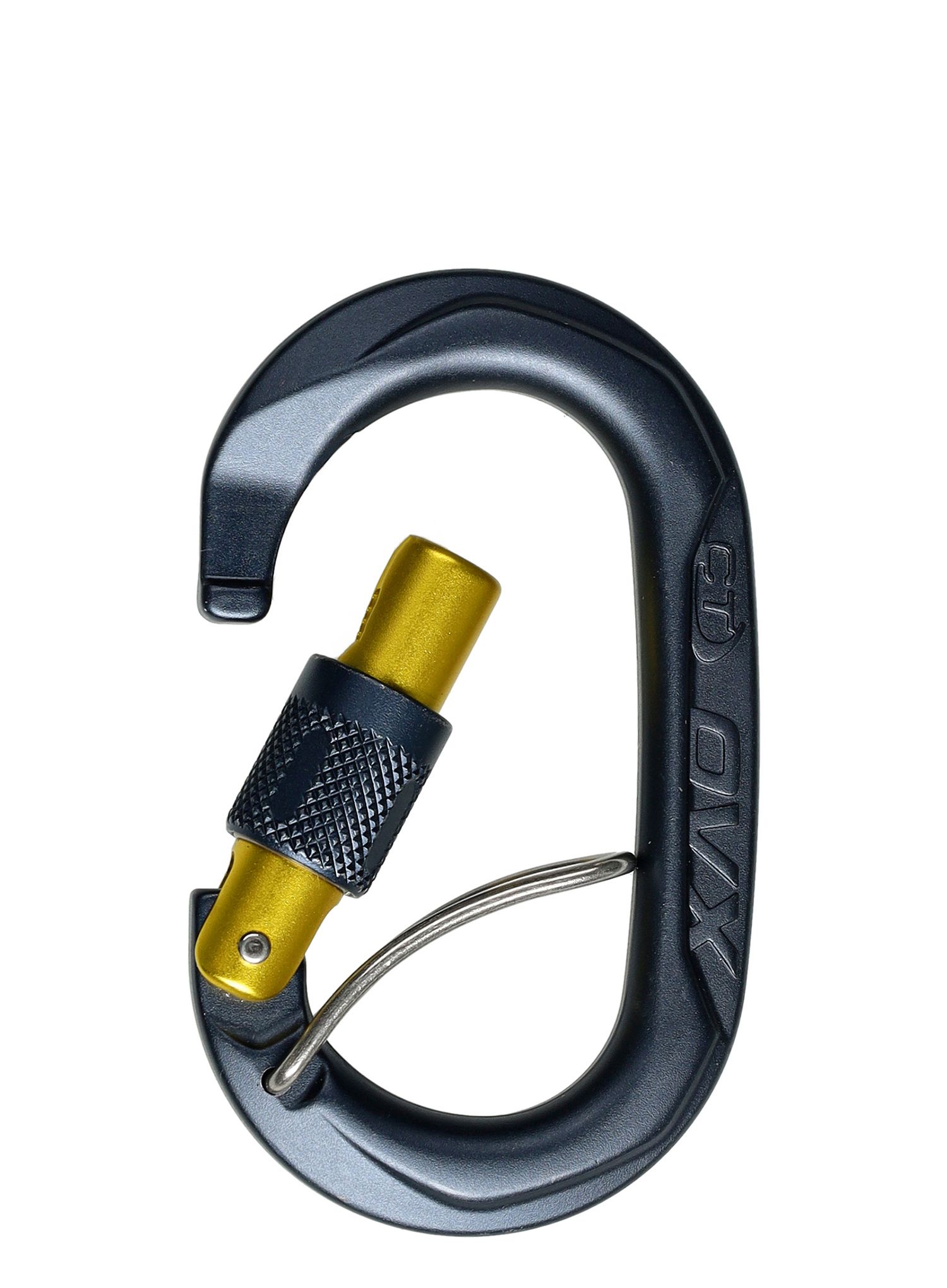 Karabína so skrutkovacím uzáverom Climbing Technology/SKYLOTEC OVX SGL - anthracite/mustard
