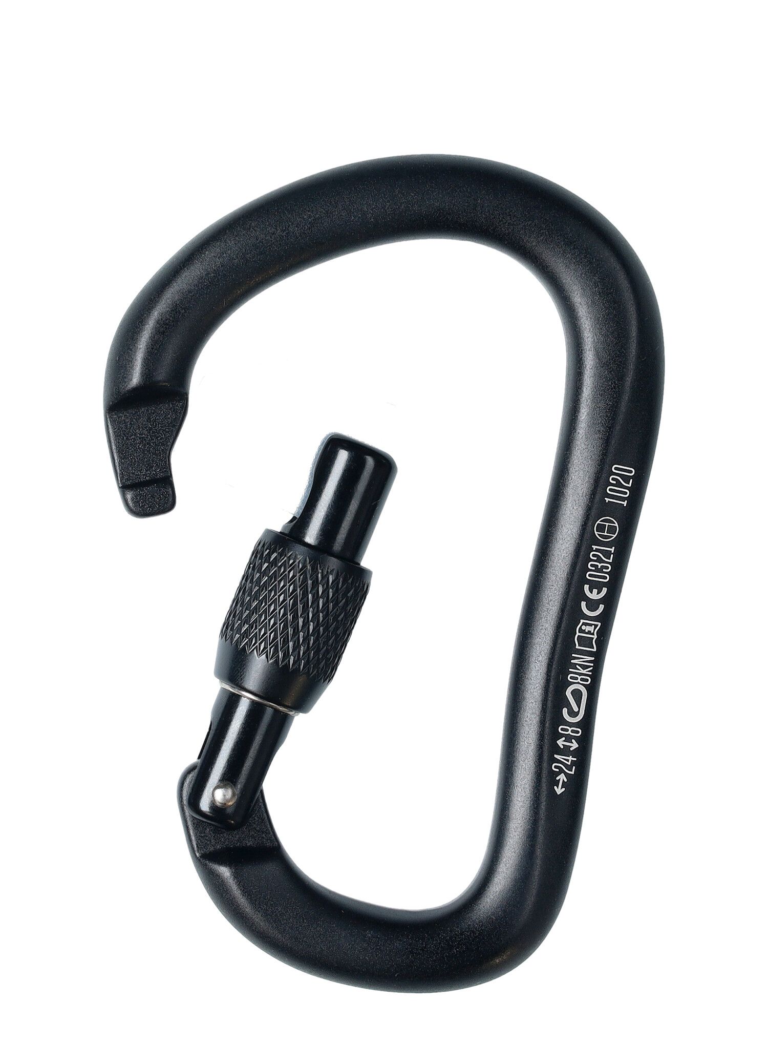 Karabína Black Diamond RockLock Screwgate - black