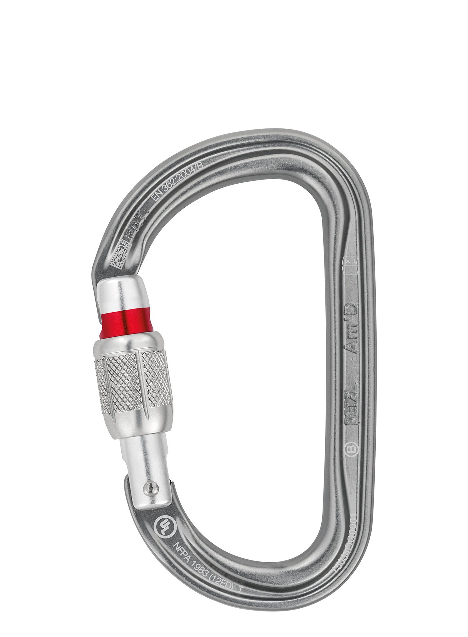 Karabína Petzl Am'D Screw-Lock - silver