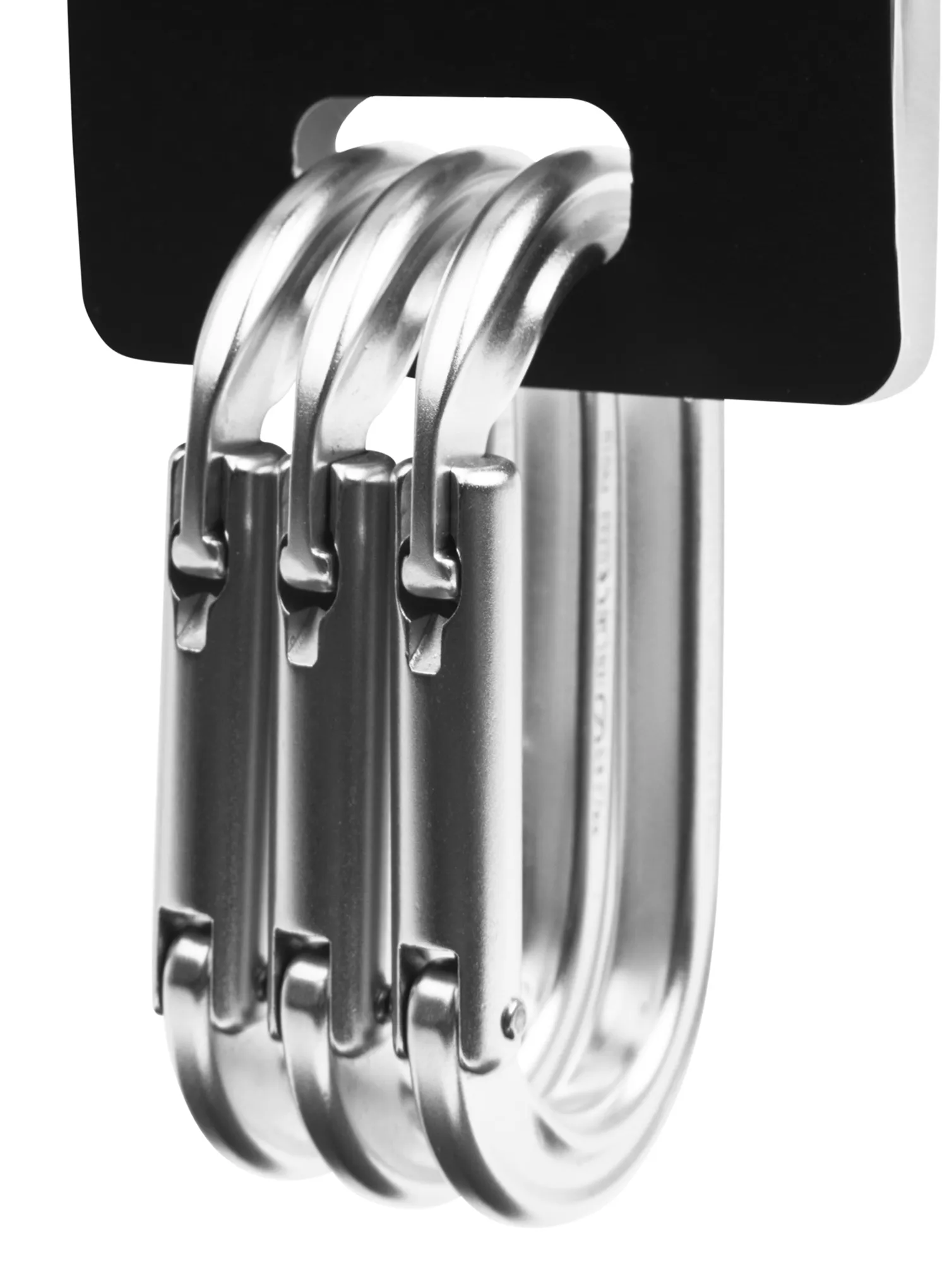 Karabíny Black Diamond Oval Keylock Carabiner 3-Pack - polished