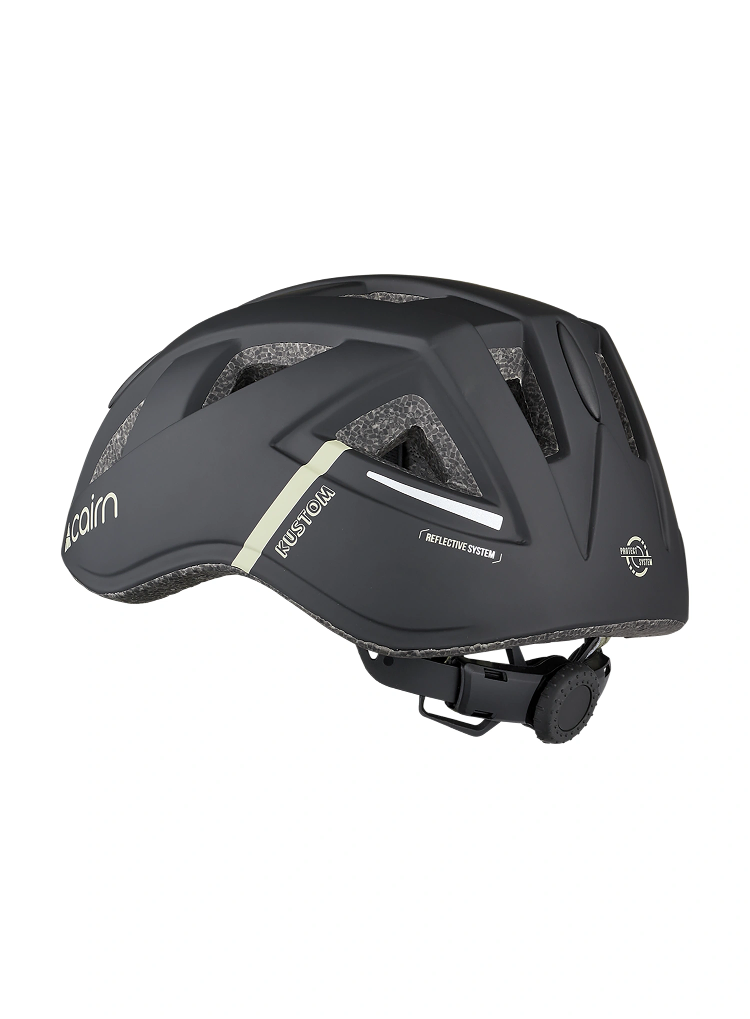Cyklistická prilba pre deti Cairn Kustom - mat black agate gray