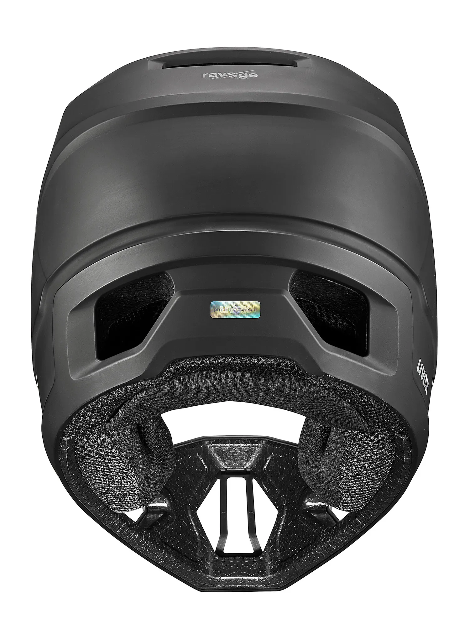 MTB prilba Uvex Ravage - black/rhino matt