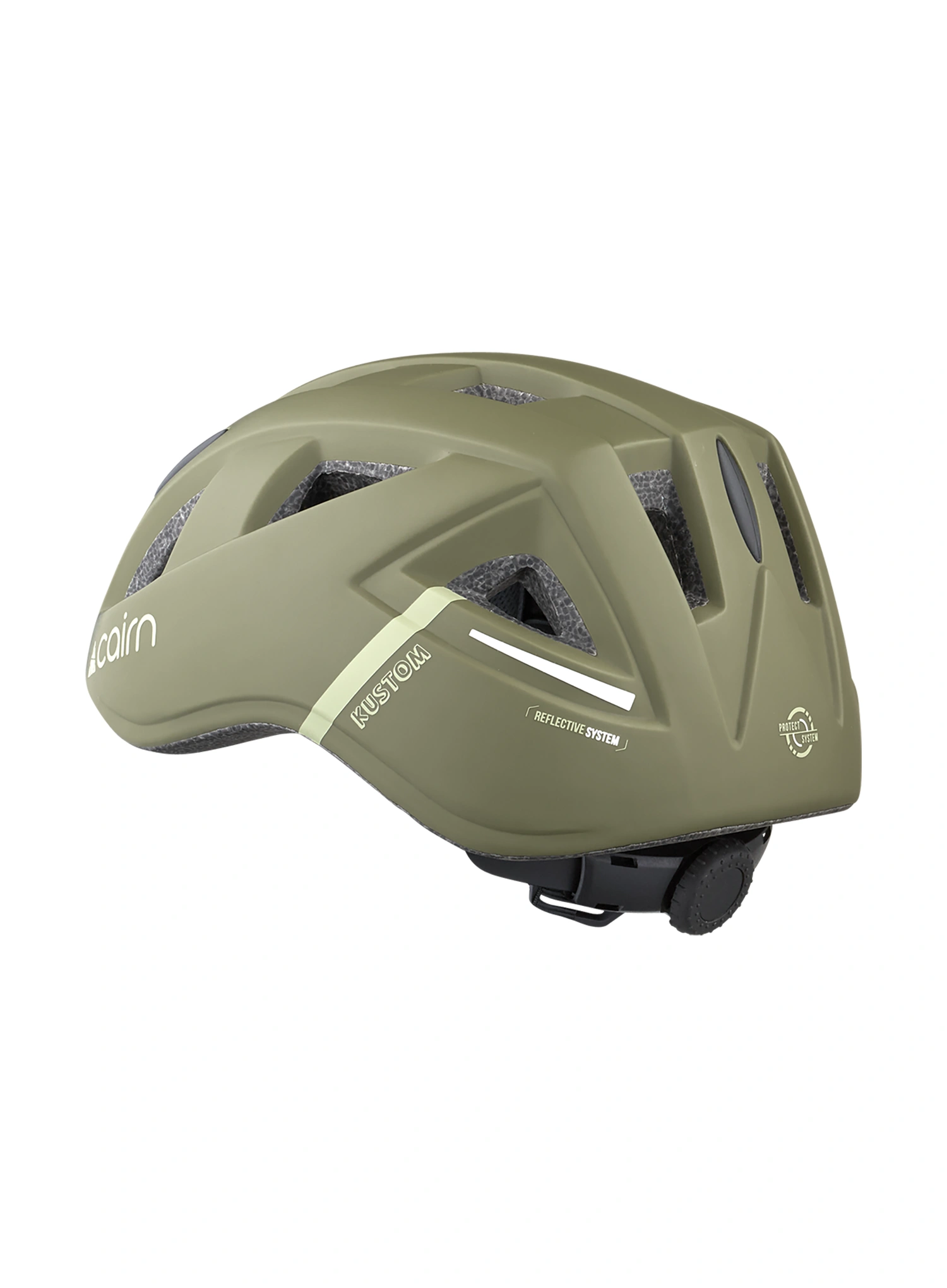 Cyklistická prilba pre deti Cairn Kustom - mat olive