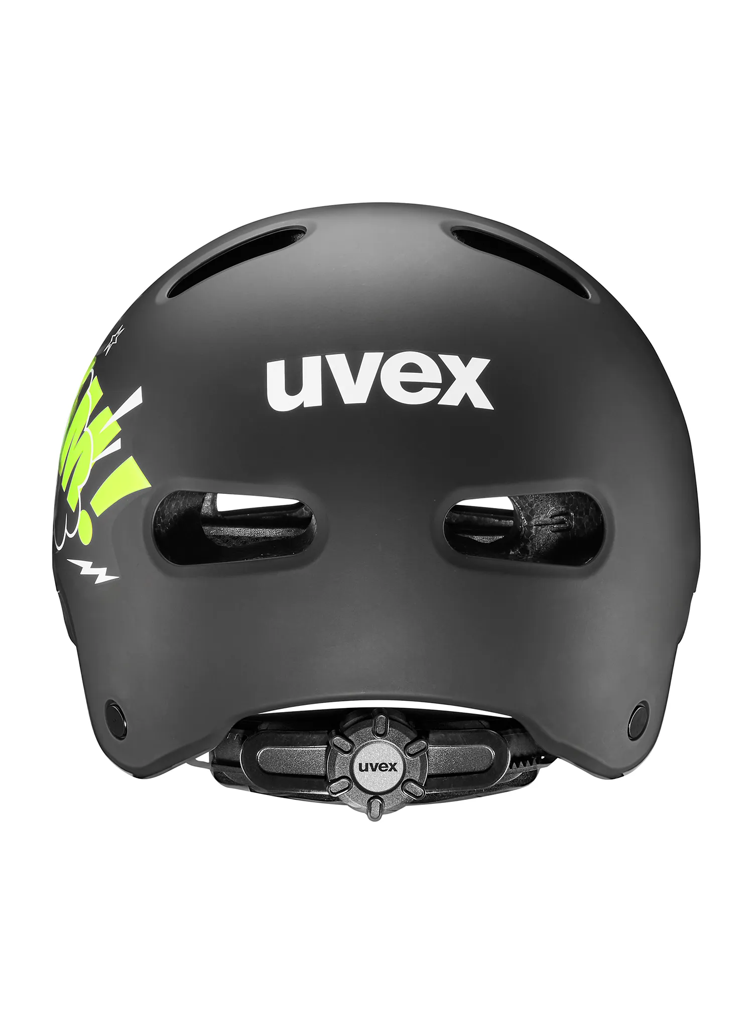 Cyklistická prilba pre deti Uvex Kid 4 Style - bam black/lime matt