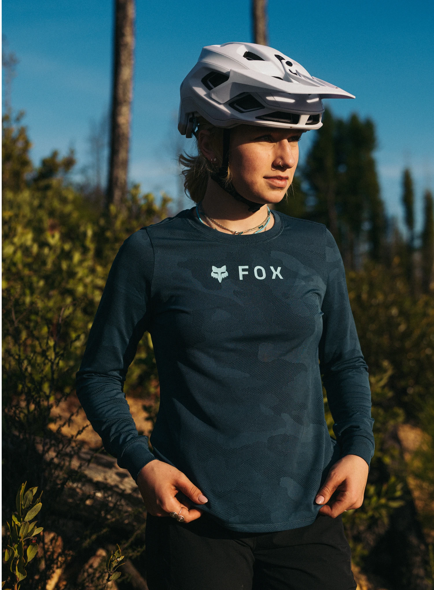 Cyklistická prilba Fox Speedframe Helmet Solid - white